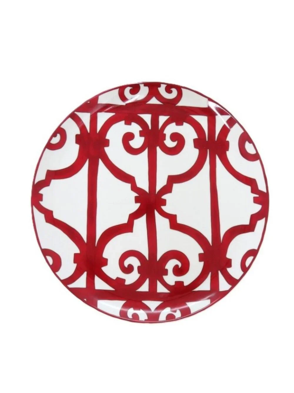 Hermes Gadarkivir Tableware Pottery Red Plate 0335